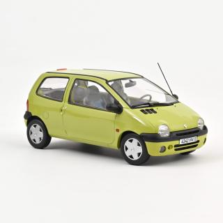 Renault Twingo 1998 Anis Yellow  Norev 1:18 Metallmodell (Überarbeitete Version - Türen/Hauben nicht zu öffnen!)