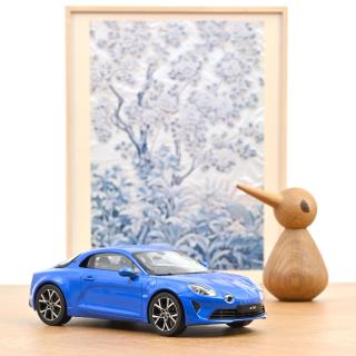 Alpine A110 Pure 2018 - Alpine Blue Norev 1:18 Metallmodell (Türen/Hauben nicht zu öffnen!)