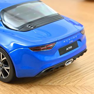 Alpine A110 Pure 2018 - Alpine Blue Norev 1:18 Metallmodell (Türen/Hauben nicht zu öffnen!)