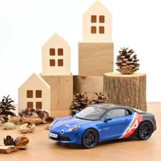 Alpine A110S Sidetrack 2021 - N°14 Norev 1:18 Metallmodell (Türen/Hauben nicht zu öffnen!)