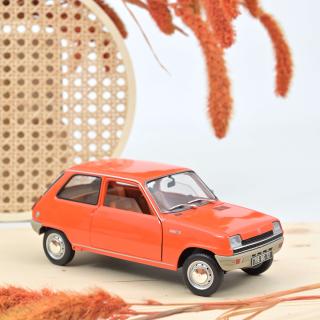 Renault 5 1972 Orange Norev 1:18 Metallmodell 2 Türen und Motorhaube zu öffnen!