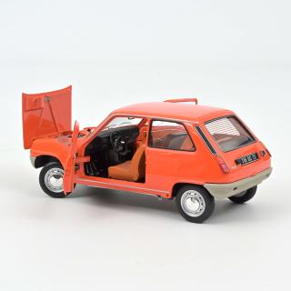 Renault 5 1972 Orange Norev 1:18 Metallmodell 2 Türen und Motorhaube zu öffnen!