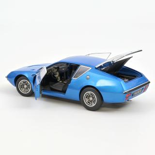 Alpine A310 1600 VE 1972 - Alpine Blue Norev 1:18 Metallmodell 2 Türen und 1 Haube zu öffnen!