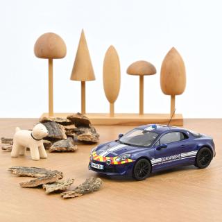 Alpine A110 S 2023 Gendarmerie  Norev 1:18 Metallmodell (Türen/Hauben nicht zu öffnen!)
