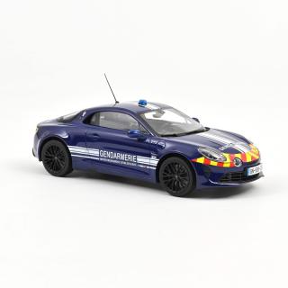 Alpine A110 S 2023 Gendarmerie  Norev 1:18 Metallmodell (Türen/Hauben nicht zu öffnen!)