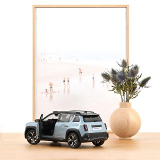 Renault 4 E-Tech 100% Electric 2025 Cloud Blue 1:18 Norev 1:18 Metallmodell 2 Türen zu öffnen!