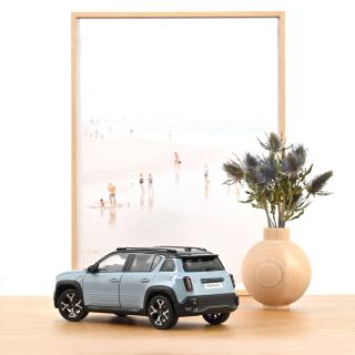 Renault 4 E-Tech 100% Electric 2025 Cloud Blue 1:18 Norev 1:18 Metallmodell 2 Türen zu öffnen!