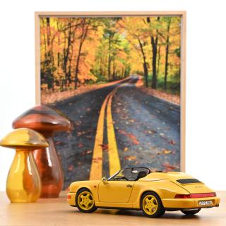 Porsche 911 Speedster 1993 Speed Yellow 1:18 Norev 1:18 Metallmodell 2 Türen, Kofferraum und Motorhaube  zu öffnen!
