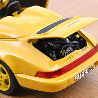 Porsche 911 Speedster 1993 Speed Yellow 1:18 Norev 1:18 Metallmodell 2 Türen, Kofferraum und Motorhaube  zu öffnen!
