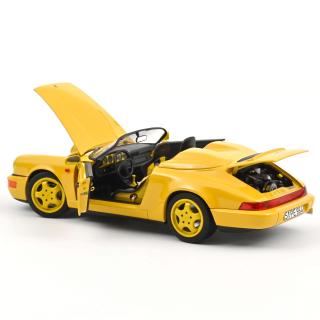 Porsche 911 Speedster 1993 Speed Yellow 1:18 Norev 1:18 Metallmodell 2 Türen, Kofferraum und Motorhaube  zu öffnen!