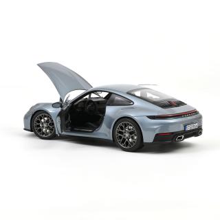 Porsche 911 Carrera 2025 964polarsilvermetallic  Norev 1:18 Metallmodell 2 Türen und 1 Haube zu öffnen!