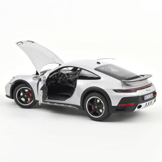 Porsche 911 Dakar 2023 Ice Grey Metallic 1:18 Norev 1:18 Metallmodell 2 Türen und Kofferraum zu öffnen!
