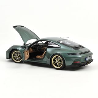 Porsche 911 GT3 with Touring Package 2021 Malachite Green met.  Norev 1:18 Metallmodell 2 Türen und 1 Haube  zu öffnen!