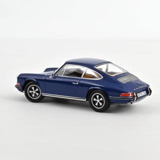 Porsche 911 S 1969 Blue Norev 1:18 Metallmodell (Türen/Hauben nicht zu öffnen!)