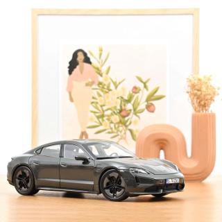 Porsche Taycan Turbo S 2024 Slate Grey Neo  Norev 1:18 Metallmodell (4 Türen, Motorhaube und Heckklappe zu öffnen!)