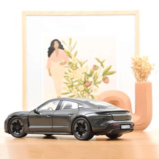 Porsche Taycan Turbo S 2024 Slate Grey Neo  Norev 1:18 Metallmodell (4 Türen, Motorhaube und Heckklappe zu öffnen!)