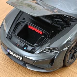 Porsche Taycan Turbo S 2024 Slate Grey Neo  Norev 1:18 Metallmodell (4 Türen, Motorhaube und Heckklappe zu öffnen!)