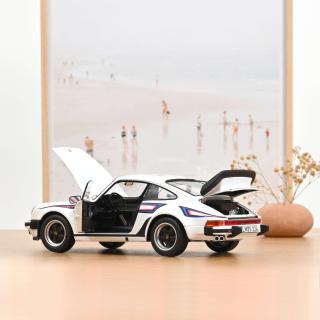 Porsche 911 Turbo 3.3 1980 White    Norev 1:18 Metallmodell 2 Türen, Motorhaube und Kofferraum zu öffnen!