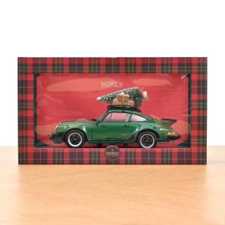 Porsche 911 Turbo 3.3 1980 Green Christmas   Norev 1:18 Metallmodell 2 Türen, Motorhaube und Kofferraum zu öffnen!