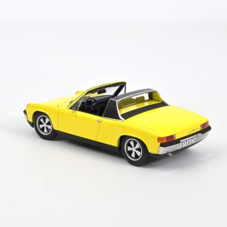 VW-Porsche 914-6 1973 - Yellow Norev 1:18 Metallmodell (Türen/Hauben nicht zu öffnen!)