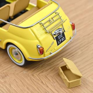 Fiat 500 Jolly 1965 Yellow 1:18 Norev 1:18 Metallmodell (Türen/Hauben nicht zu öffnen!)