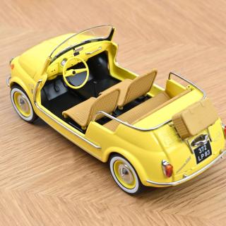 Fiat 500 Jolly 1965 Yellow 1:18 Norev 1:18 Metallmodell (Türen/Hauben nicht zu öffnen!)
