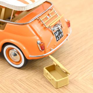 FIAT 500 Jolly 1965 Orange 1:18 Norev 1:18 Metallmodell (Türen/Hauben nicht zu öffnen!)