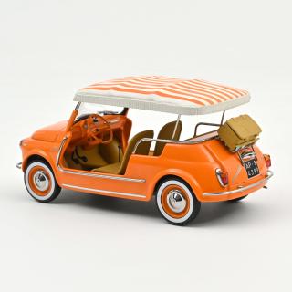 FIAT 500 Jolly 1965 Orange 1:18 Norev 1:18 Metallmodell (Türen/Hauben nicht zu öffnen!)