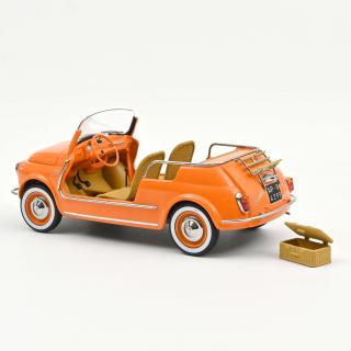 FIAT 500 Jolly 1965 Orange 1:18 Norev 1:18 Metallmodell (Türen/Hauben nicht zu öffnen!)