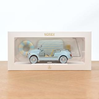 Fiat 500 Jolly 1965 Blue  Norev 1:18 Metallmodell (Türen/Hauben nicht zu öffnen!)