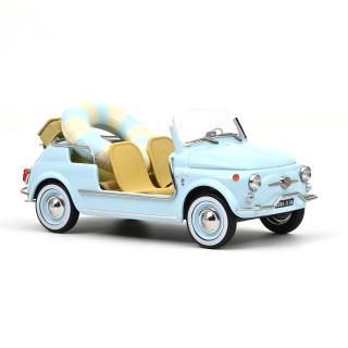 Fiat 500 Jolly 1965 Blue  Norev 1:18 Metallmodell (Türen/Hauben nicht zu öffnen!)