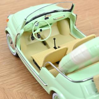 Fiat 500 Jolly 1965 Green  Norev 1:18 Metallmodell (Türen/Hauben nicht zu öffnen!)