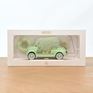 Fiat 500 Jolly 1965 Green  Norev 1:18 Metallmodell (Türen/Hauben nicht zu öffnen!)