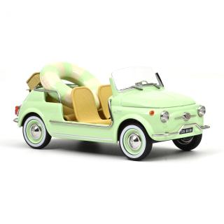 Fiat 500 Jolly 1965 Green  Norev 1:18 Metallmodell (Türen/Hauben nicht zu öffnen!)