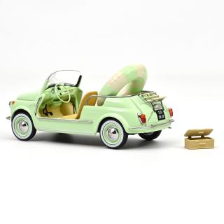 Fiat 500 Jolly 1965 Green  Norev 1:18 Metallmodell (Türen/Hauben nicht zu öffnen!)