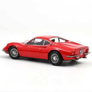 Ferrari Dino 246 GT 1968 Red   Norev 1:18 Metallmodell (Türen/Hauben nicht zu öffnen!)