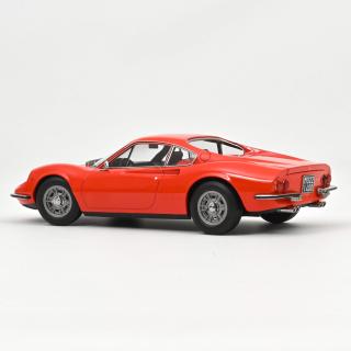 Ferrari Dino 246 GT 1968 Rosso Dino Norev 1:18 Metallmodell (Türen/Hauben nicht zu öffnen!)