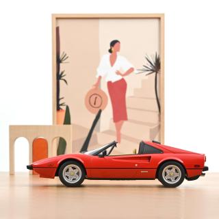 Ferrari 308 GTS 1982 - Red Norev 1:18 Metallmodell (Überarbeitete Version - Türen/Hauben nicht zu öffnen!)