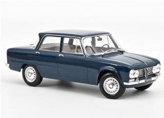Alfa Romeo Giulia ti 1964 Petrol Blue  Norev 1:18 Metallmodell (Türen/Hauben nicht zu öffnen!)