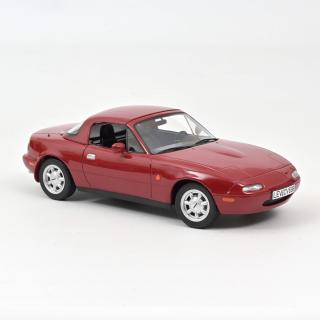 Mazda MX-5 1989 - Red Norev 1:18 Metallmodell (Türen/Hauben nicht zu öffnen!) Wiederauflage