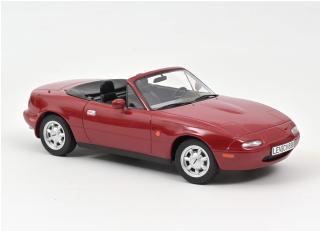 Mazda MX-5 1989 - Red Norev 1:18 Metallmodell (Türen/Hauben nicht zu öffnen!) Wiederauflage