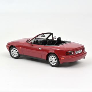 Mazda MX-5 1989 - Red Norev 1:18 Metallmodell (Türen/Hauben nicht zu öffnen!)