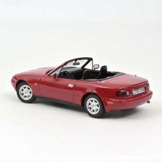 Mazda MX-5 1989 - Red Norev 1:18 Metallmodell (Türen/Hauben nicht zu öffnen!) Wiederauflage