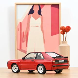 Audi Sport quattro 1985 Tornado Red  Norev 1:18 Metallmodell (Türen/Hauben nicht zu öffnen!)