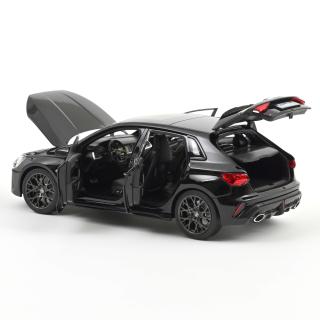 Audi RS 3 2025 Myth Black 1:18 Norev 1:18 Metallmodell 4 Türen, Motorhaube und Kofferraum zu öffnen!