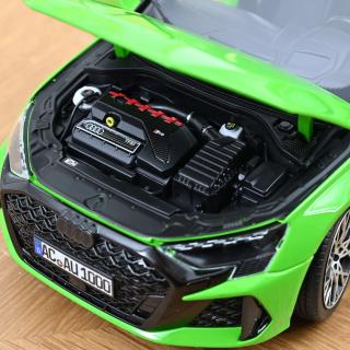 Audi RS 3 Sportback 2025 Kyalami Green  Norev 1:18 Metallmodell 4 Türen, Motorhaube und Kofferraum zu öffnen!
