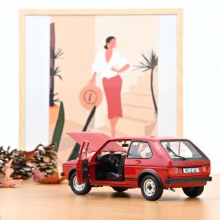 VW Golf GTI 1976 - Red Norev 1:18 Metallmodell  Wiederauflage