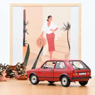 VW Golf GTI 1976 - Red Norev 1:18 Metallmodell  Wiederauflage
