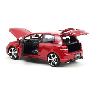 VW Golf VI GTI 2009 Tornadorot Norev 1:18 Metallmodell 2 Türen, Motorhaube und Kofferraum zu öffnen!
