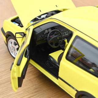 VW Golf III GTI Color Concept 1994 Yellow Norev 1:18 Metallmodell 2 Türen, Motorhaube und Kofferraum zu öffnen!
